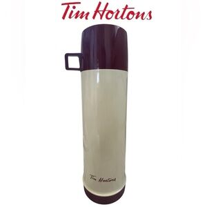 VINTAGE TIM HORTONS INSULATED THERMOS COFFEE TRAVEL MUG
